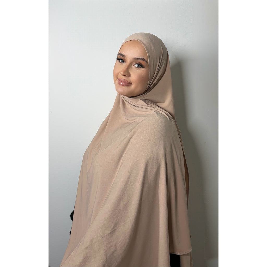 Velvet Taupe Premium Liquid Jersey