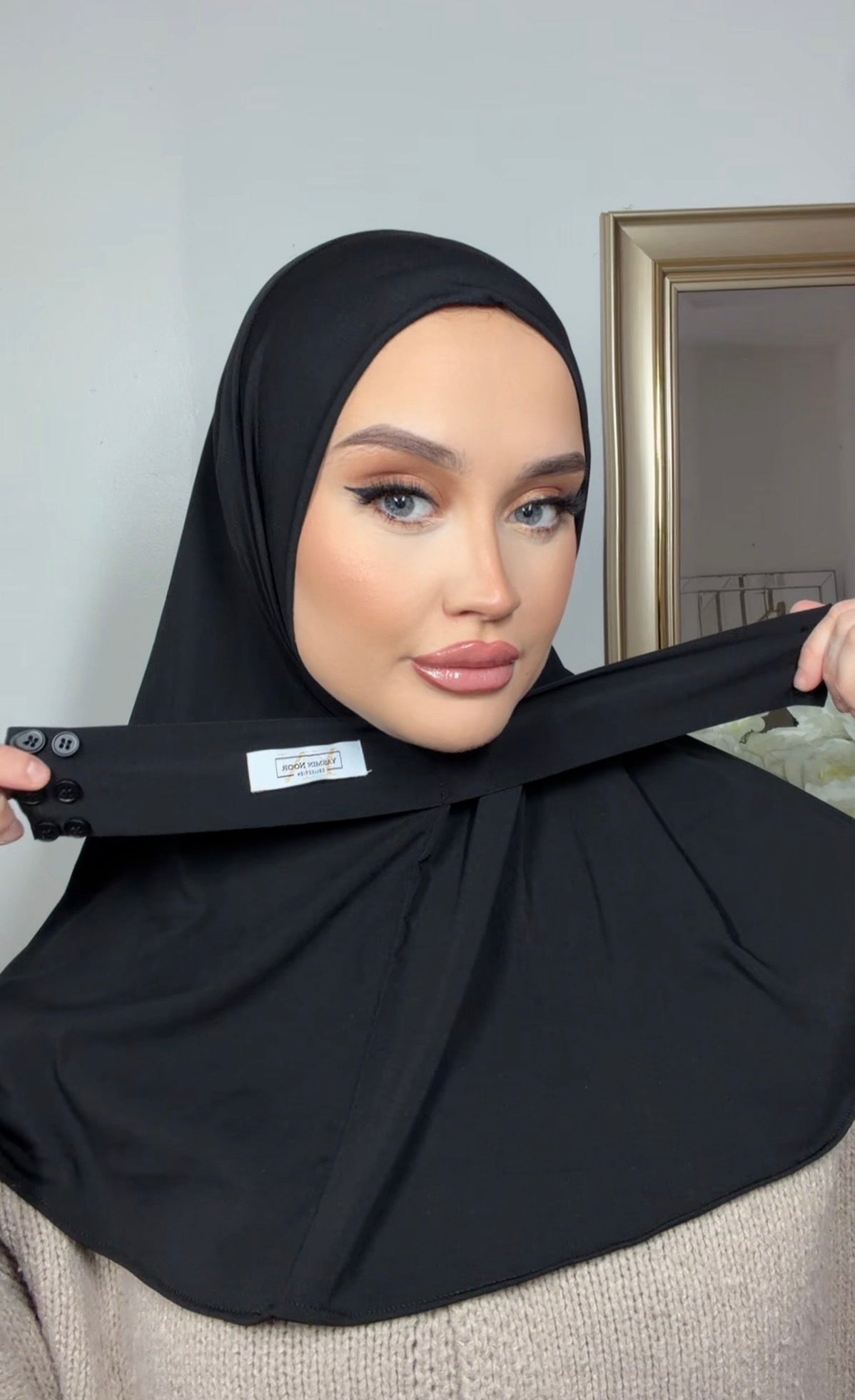 Black Instant Hijab