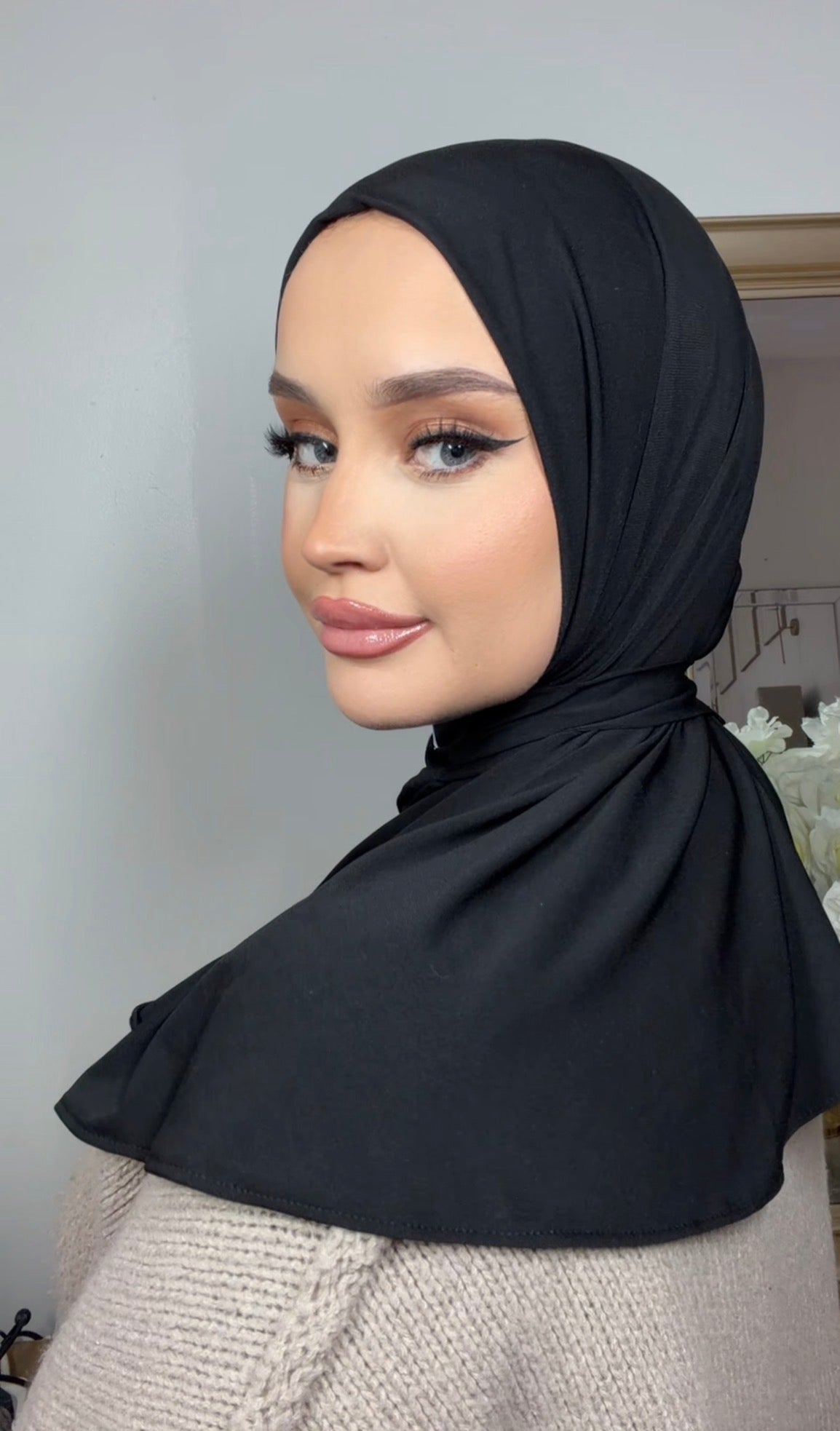 Black Instant Hijab